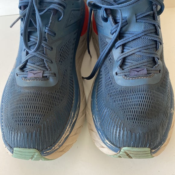 Hoka One One Bondi 7 Wide EE Real Teal, Outer Space Sz 10 - Picture 7 of 16